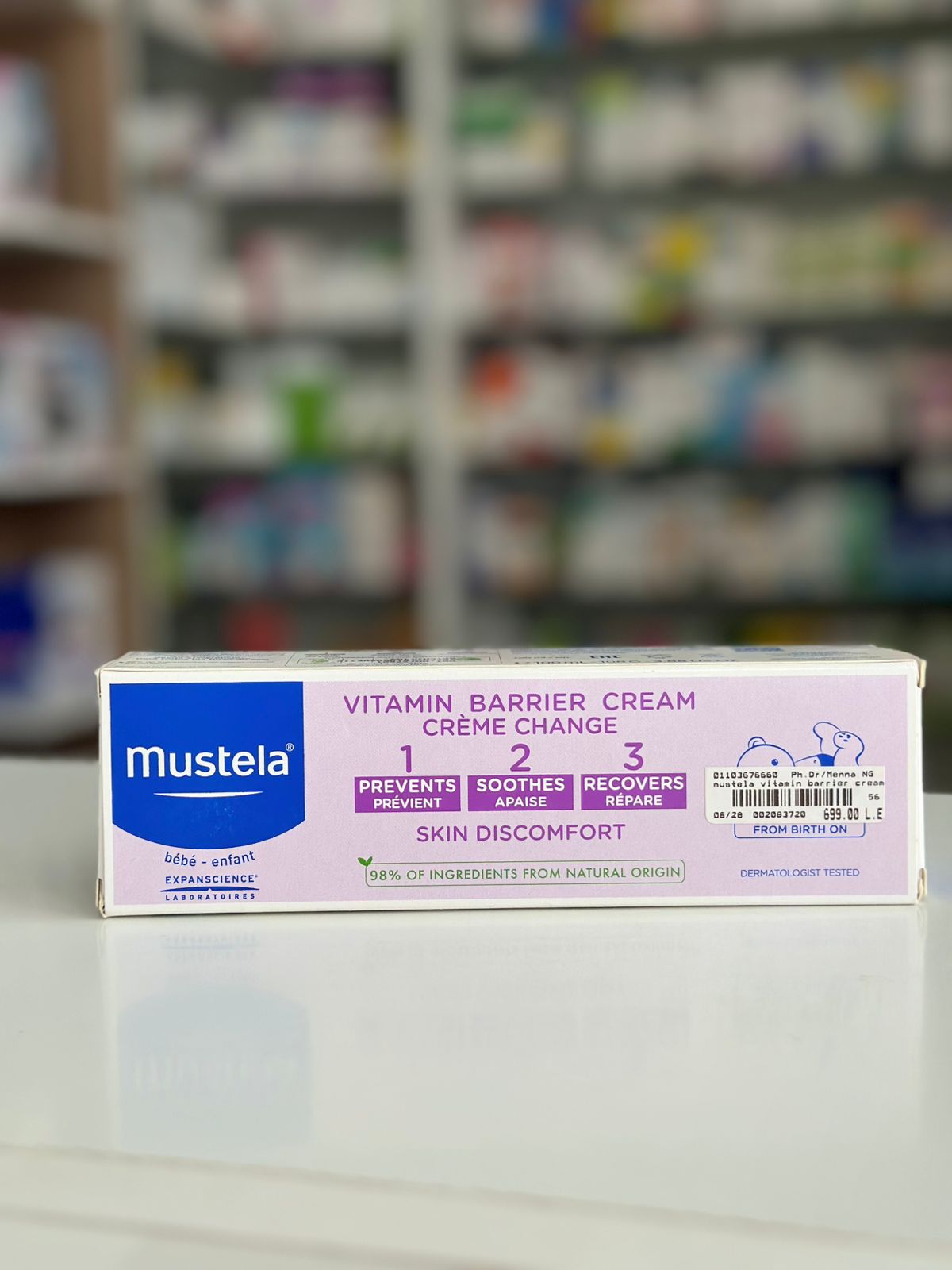 mustela vitamin barrier cream 100g