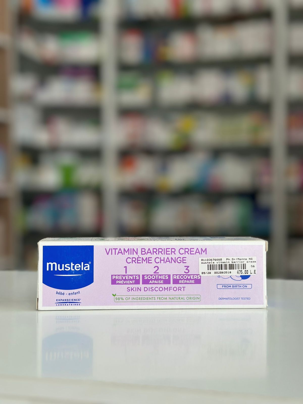 mustela vitamin barrier cream 50g